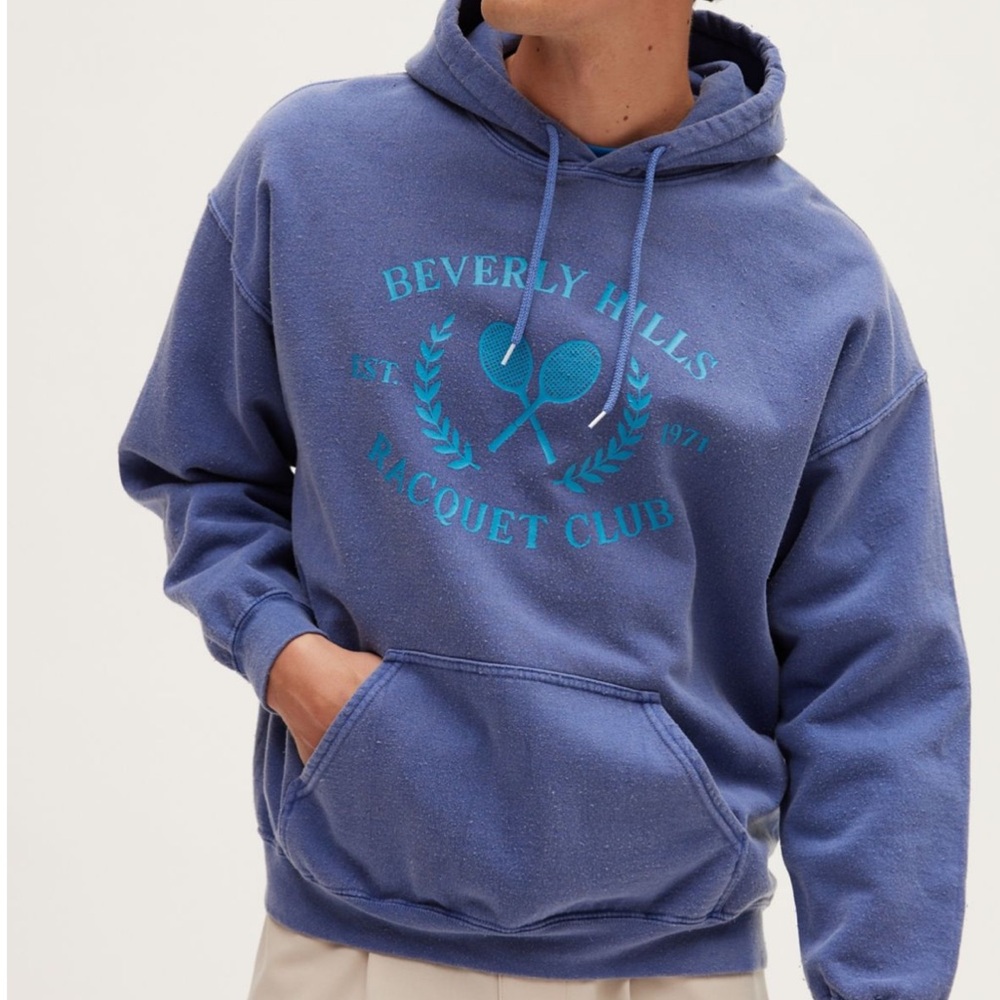 NWT UO Beverly Hills Racquet Club Vintage Sports  Hoodie Sweatshirt Unisex